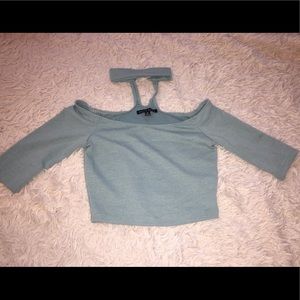 Crop top with choker